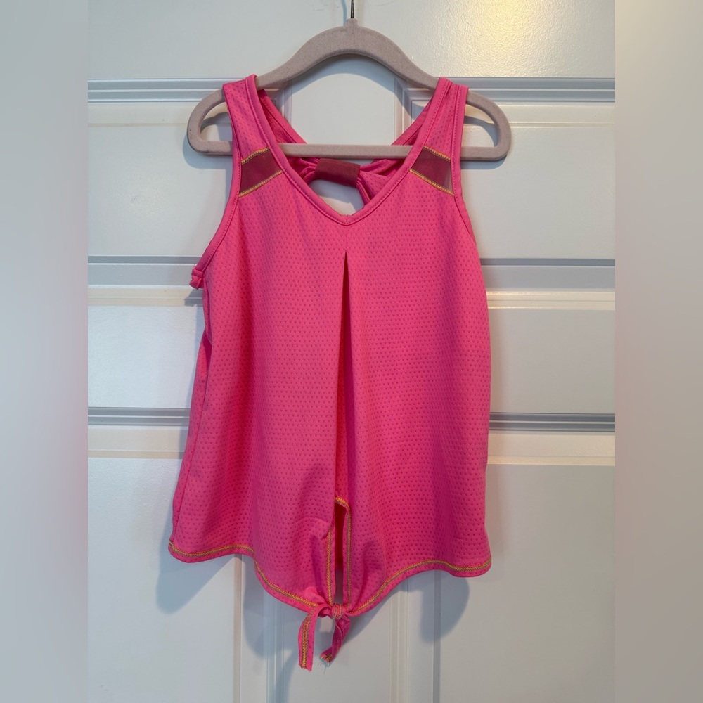 Lucky In Love Girls Pink Tennis Tank Top Size XS (6)